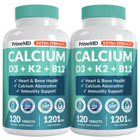 Complément alimentaire Calcium 1200 mg PrimeMD, emballage avant