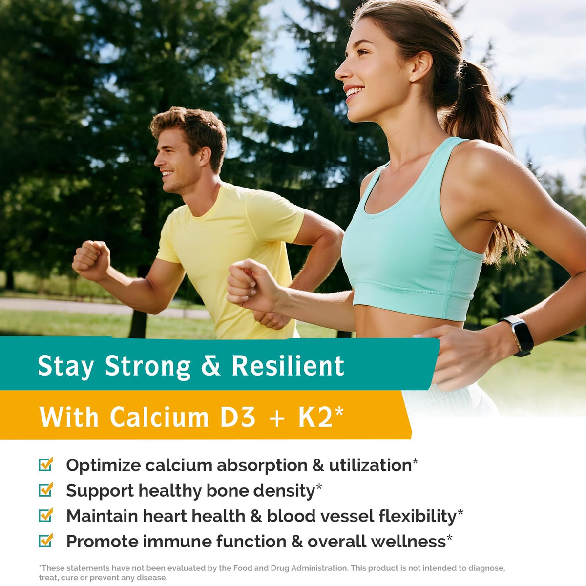 Complément alimentaire calcium Innate Vitality sur une table