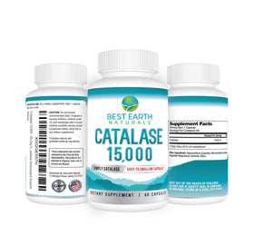 Complément Alimentaire Catalase 15 000 Unités - Best Earth Naturals, boîte arrière