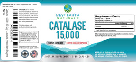 Complément Alimentaire Catalase 15 000 Unités - Best Earth Naturals, capsules en détail