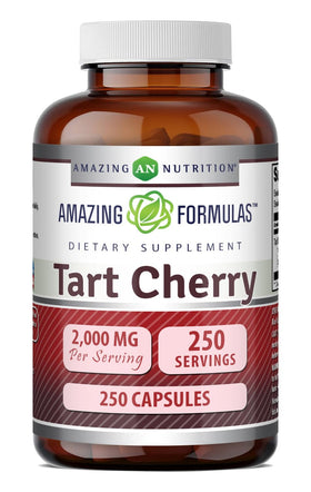 Complément Alimentaire Cerise Acide Amazing Nutrition 2000 mg vue avant