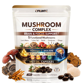 Complément alimentaire CFILIHTC Champignon Lion's Mane 240 capsules vue avant