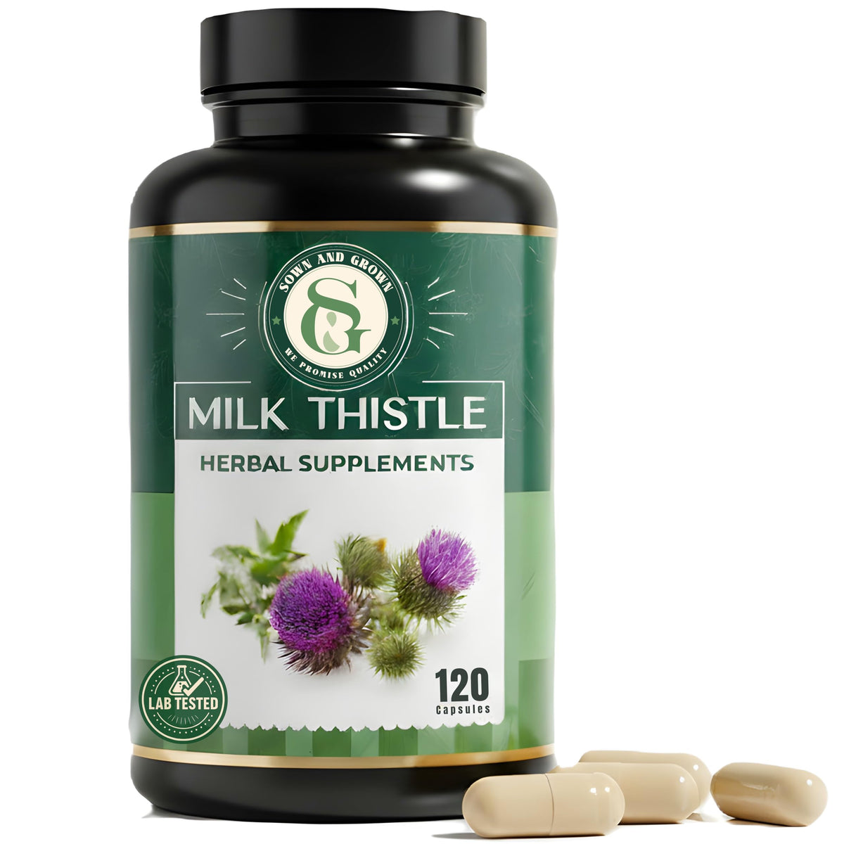 Complément alimentaire Chardon-Marie Sownandgrown 250mg capsules végétales