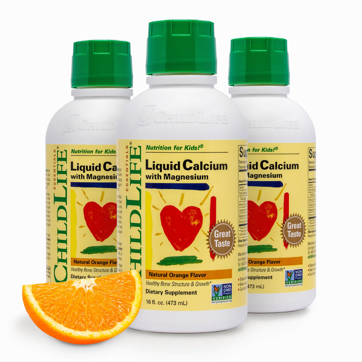 Complément alimentaire CHILDLIFE ESSENTIALS Calcium 16 fl Oz vue de face
