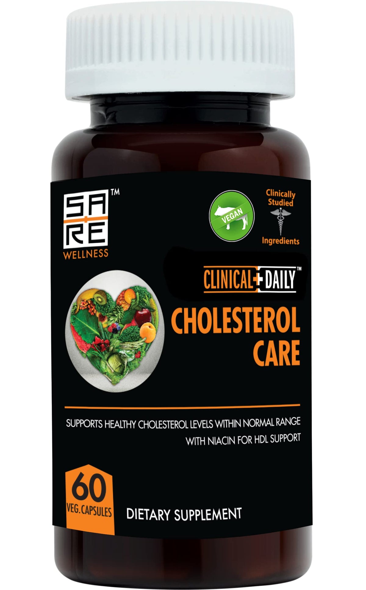 Complément alimentaire Cholesterol Care Clinical Daily 60 capsules front view