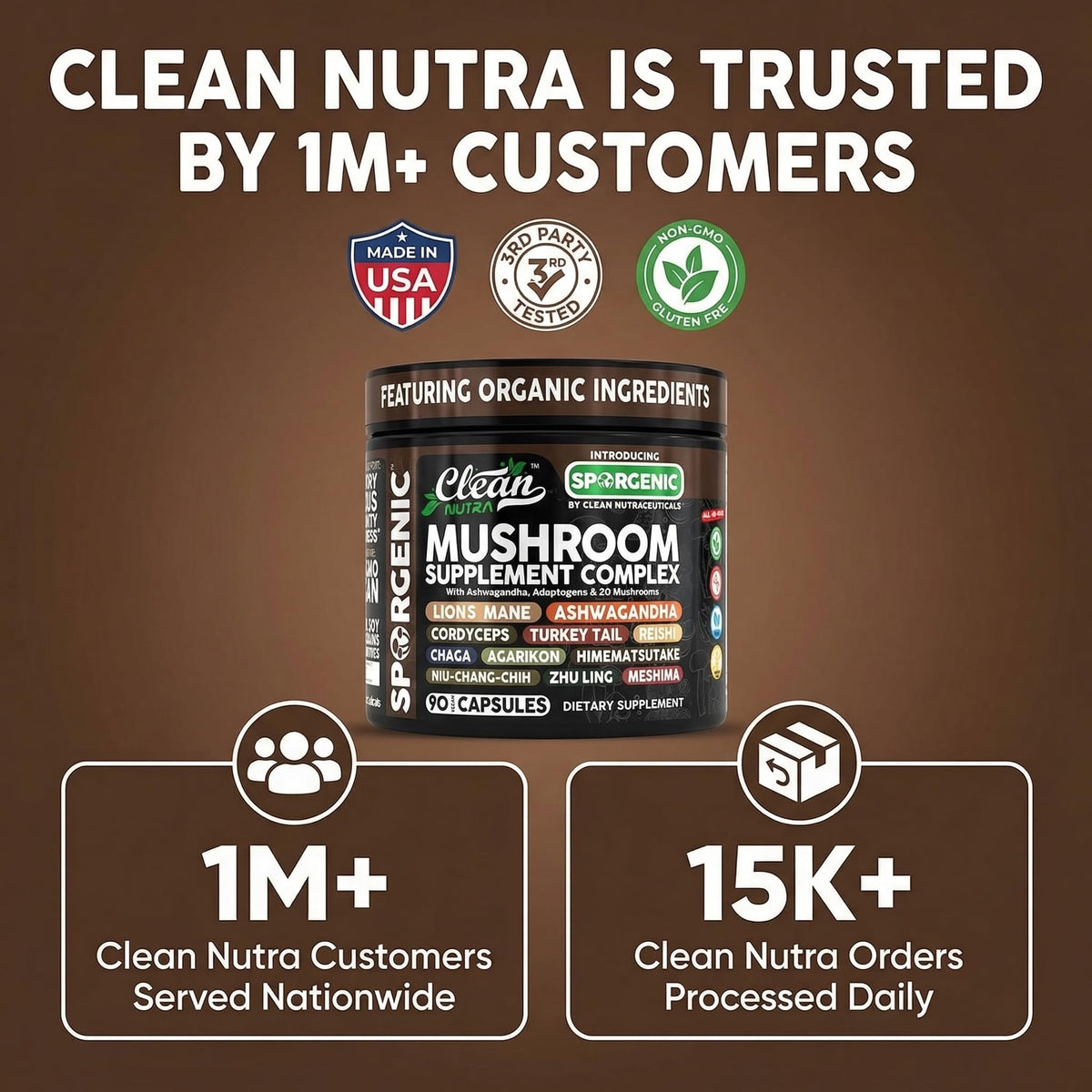 Complément alimentaire Clean Nutraceuticals, vue de côté