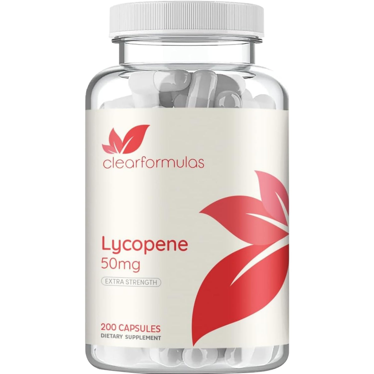Complément alimentaire Clear Formulas Lycopène 50mg, vue de face