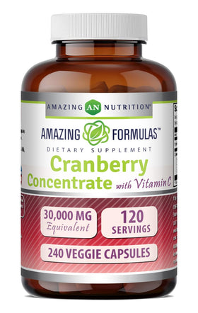 Complément Alimentaire Cranberry 600 mg avec Vitamine C, emballage avant