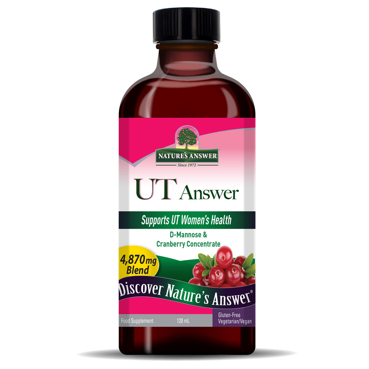 Complément alimentaire Cranberry de Nature's Answer avec ingrédients