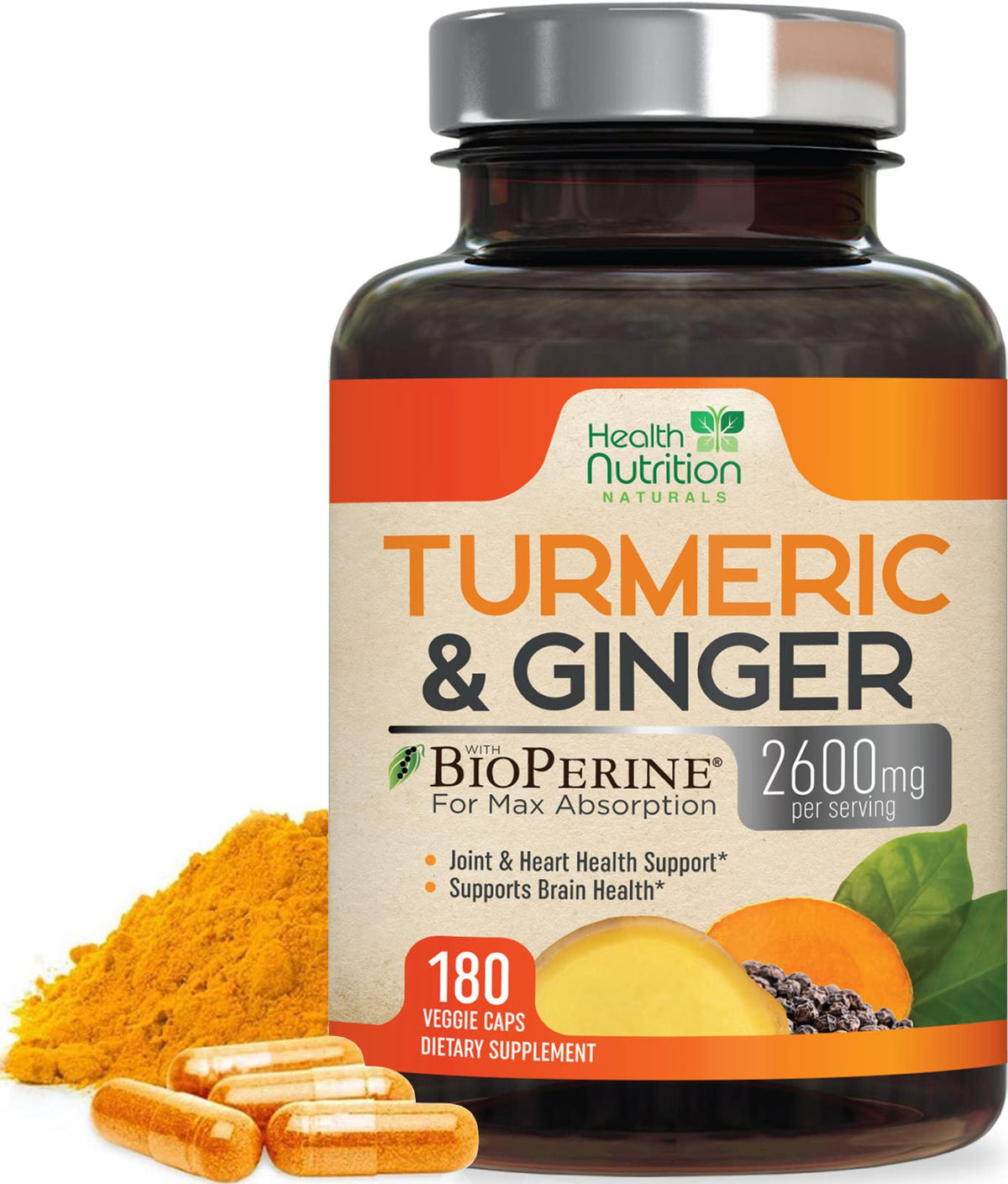 Complément Alimentaire Curcuma 2200mg face avant