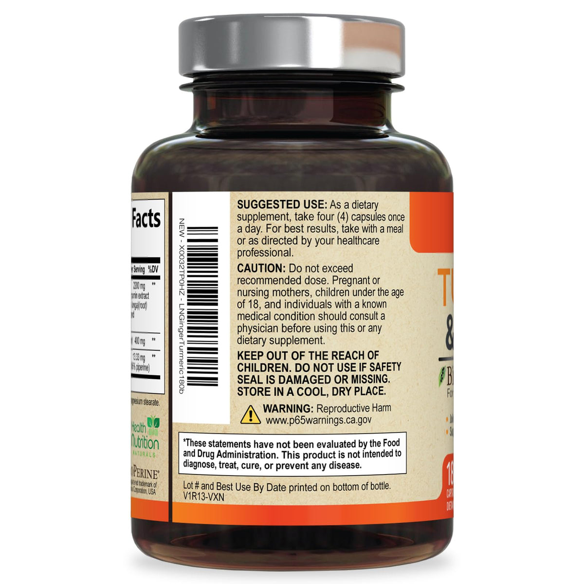 Complément Alimentaire Curcuma 2200mg sur table avec accessoires santé
