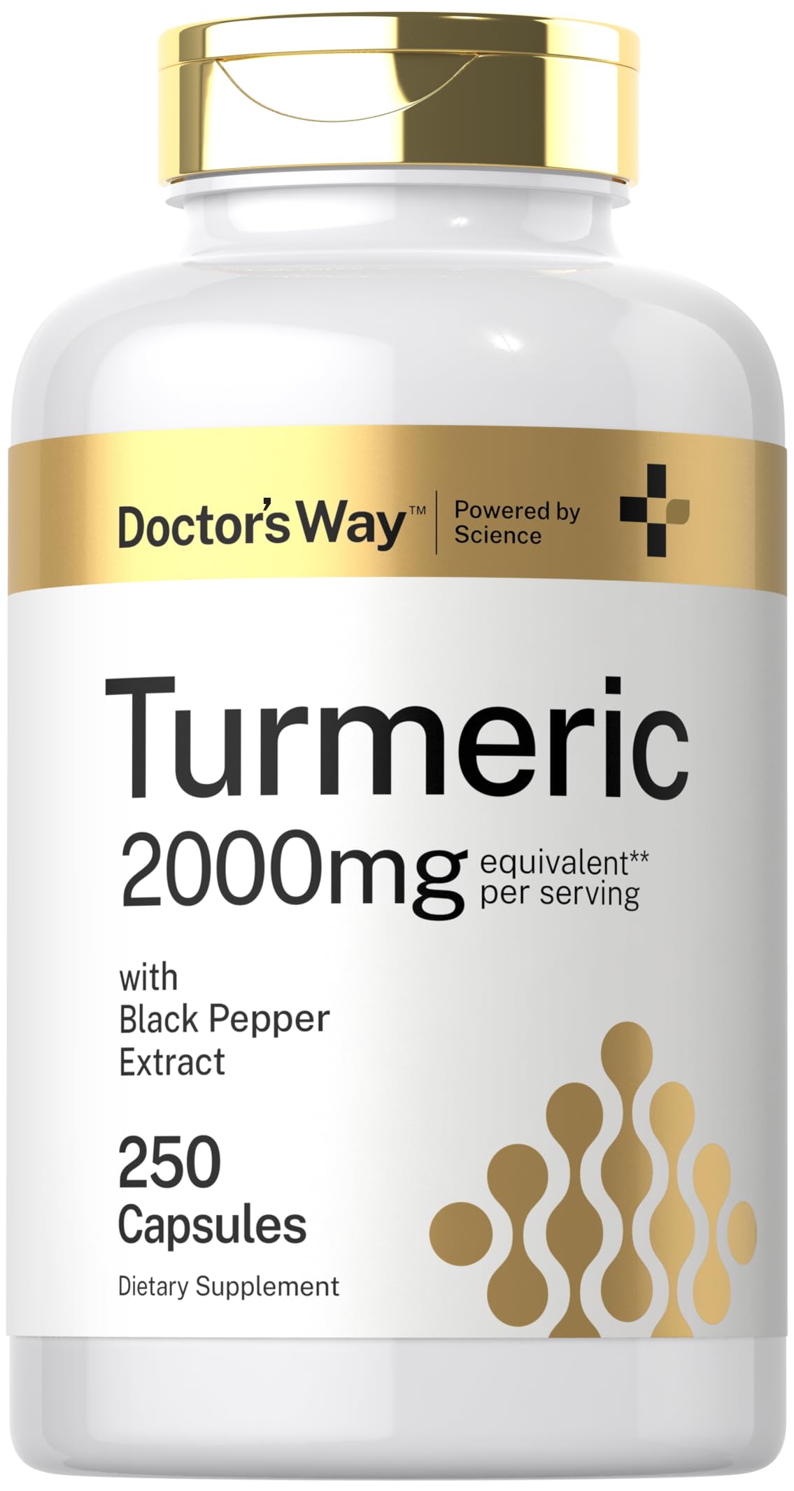 Complément Alimentaire Curcuma 250 Gélules Doctor's Way, vue de face