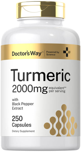 Complément Alimentaire Curcuma 250 Gélules Doctor's Way, vue de face