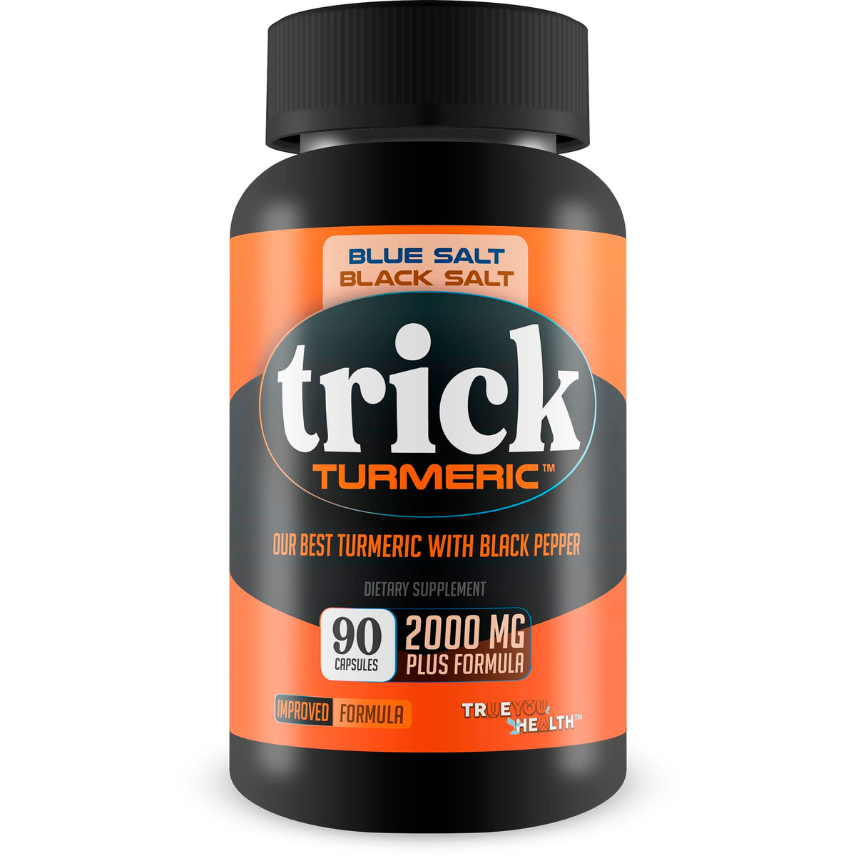 Complément alimentaire Curcuma 500mg avec Poivre Noir de True You Health, vue avant