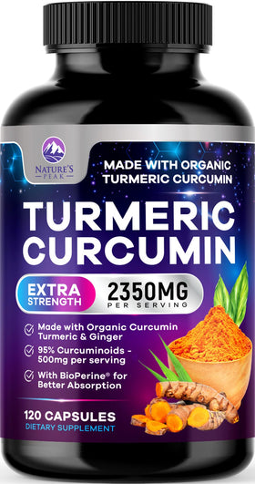 Complément alimentaire Curcuma Nature's Peak 120 capsules vue avant