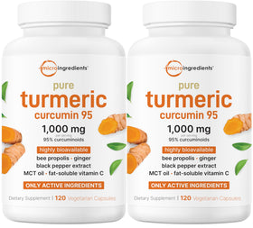 Complément alimentaire Curcuma Pur 1 000 mg Micro Ingredients boîte vue de face