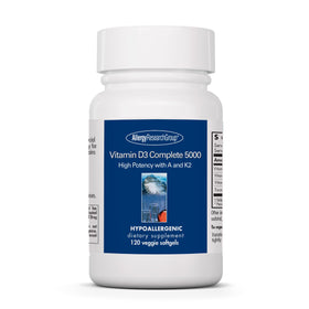 Complément alimentaire D3 K2 Allergy Research Group 120 capsules vue de face