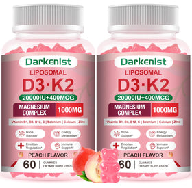 Complément alimentaire Darkenlst D3 K2 20 000 UI, vue avant