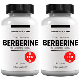 Complément alimentaire de berbérine 1500mg, boîte avant