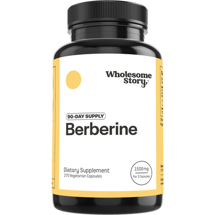Complément alimentaire de berbérine 1500mg Wholesome Story, vue avant