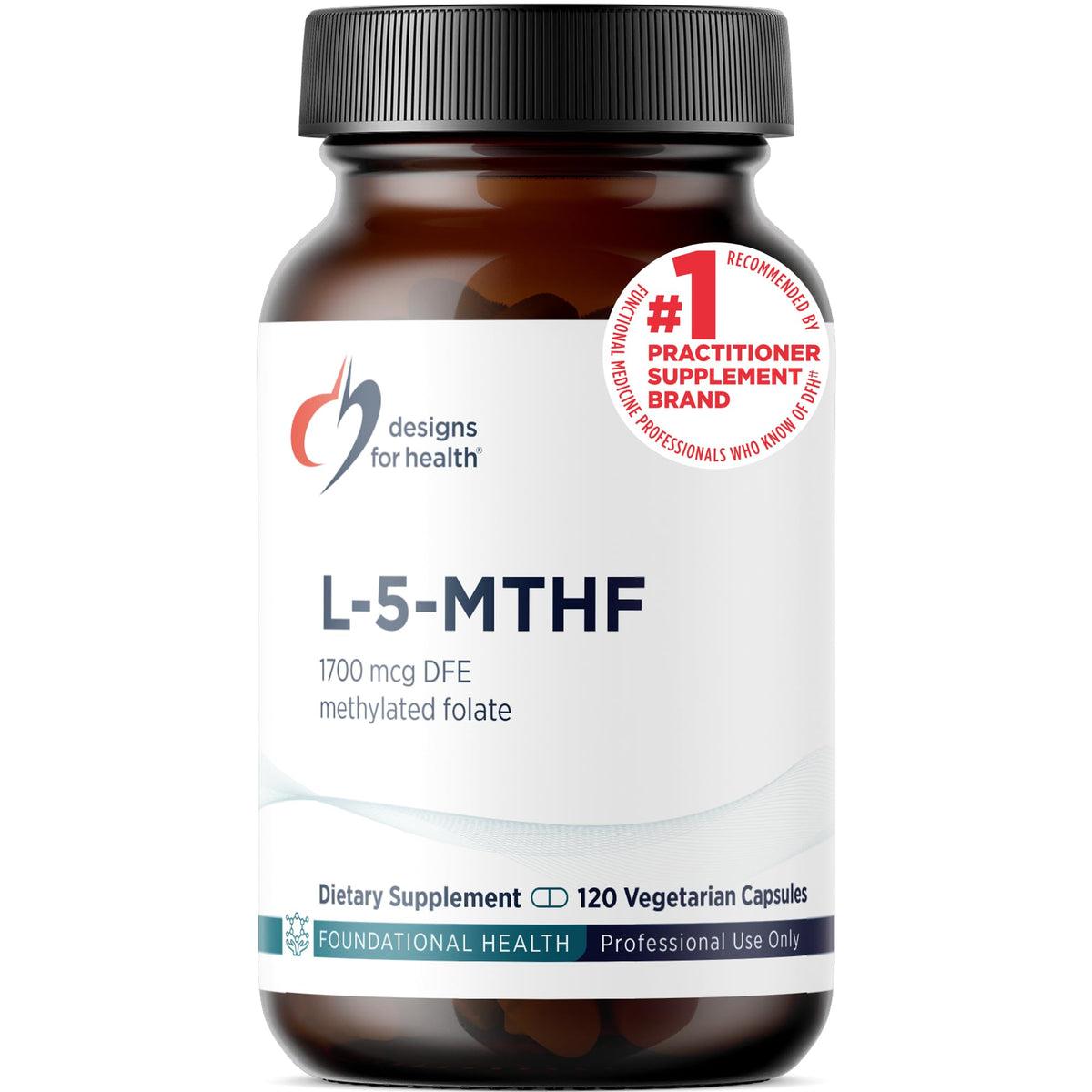 Complément alimentaire Designs for Health L 5-MTHF 1mg vue avant