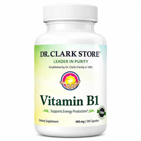 Complément alimentaire Dr Clark B1 Thiamine 400mg en capsules