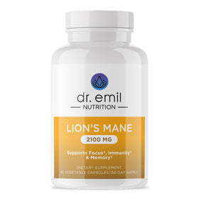 Complément alimentaire DR. EMIL NUTRITION Champignon Lion's Mane 90 capsules avant