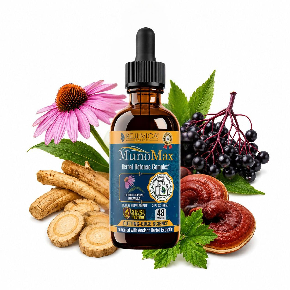 Complément alimentaire Echinacea Rejuvica Health 141g vue de face