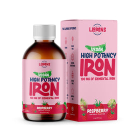 Complément alimentaire en fer liquide Hematex 100mg saveur framboise, vue de face