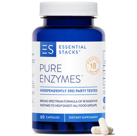 Complément alimentaire Essential Stacks 18 enzymes vue de face
