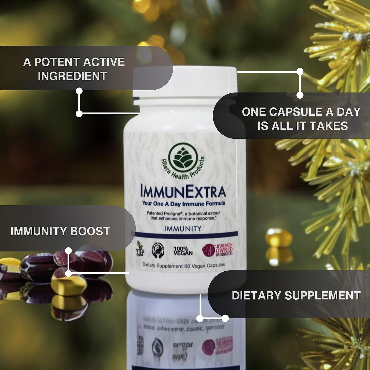 Complément alimentaire Extra Allera Health avec ingrédients naturels