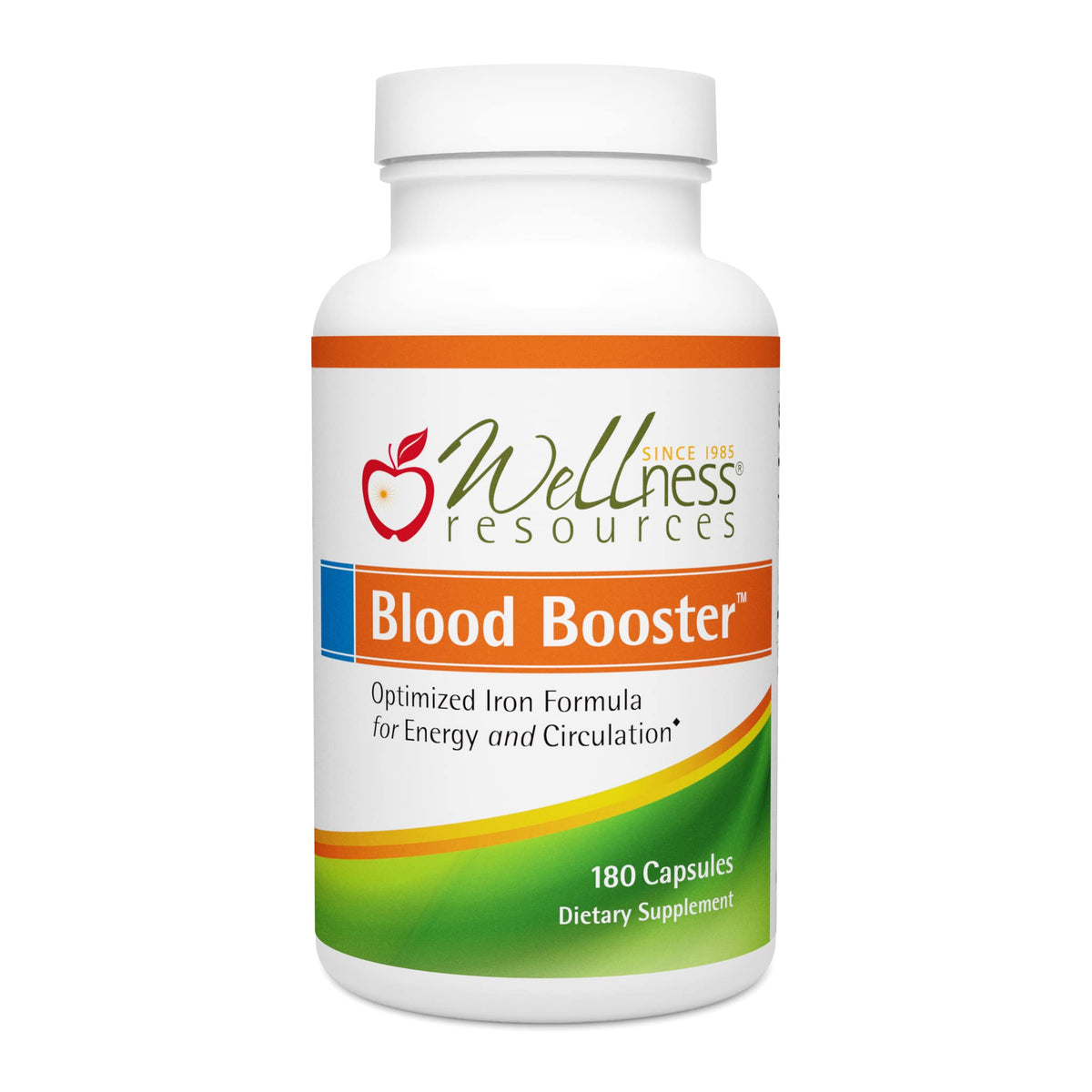 Complément alimentaire Fer Bisglycinate Wellness Resources 180 capsules vue de face