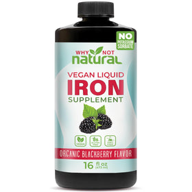 Complément alimentaire fer liquide Why Not Natural 473 ml saveur mûre