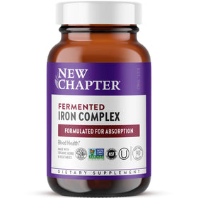 Complément alimentaire fermenté en fer New Chapter, 90 comprimés, vue de face