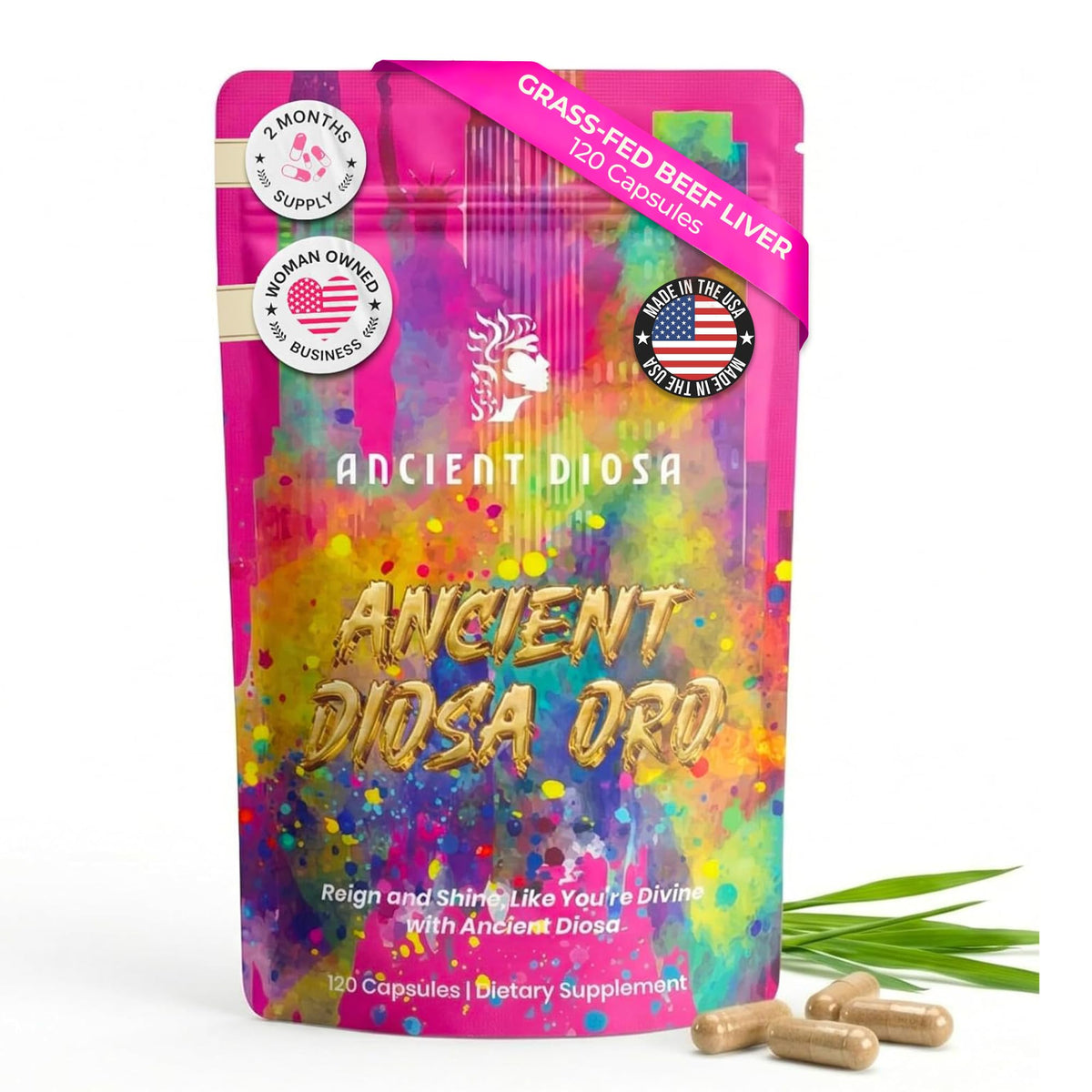 Complément alimentaire Foie de Boeuf ANCIENT DIOSA 120 capsules vue de face