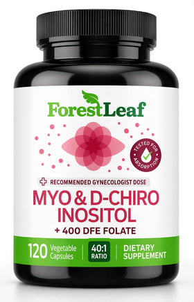 Complément alimentaire ForestLeaf Myo-Inositol 2050mg 120 capsules, vue de face