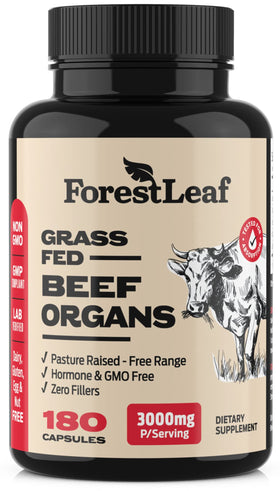 Complément alimentaire ForestLeaf Organes Bovin 3000mg - vue avant