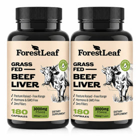 Complément alimentaire ForestLeaf Organes de Bœuf 180 capsules, vue de face