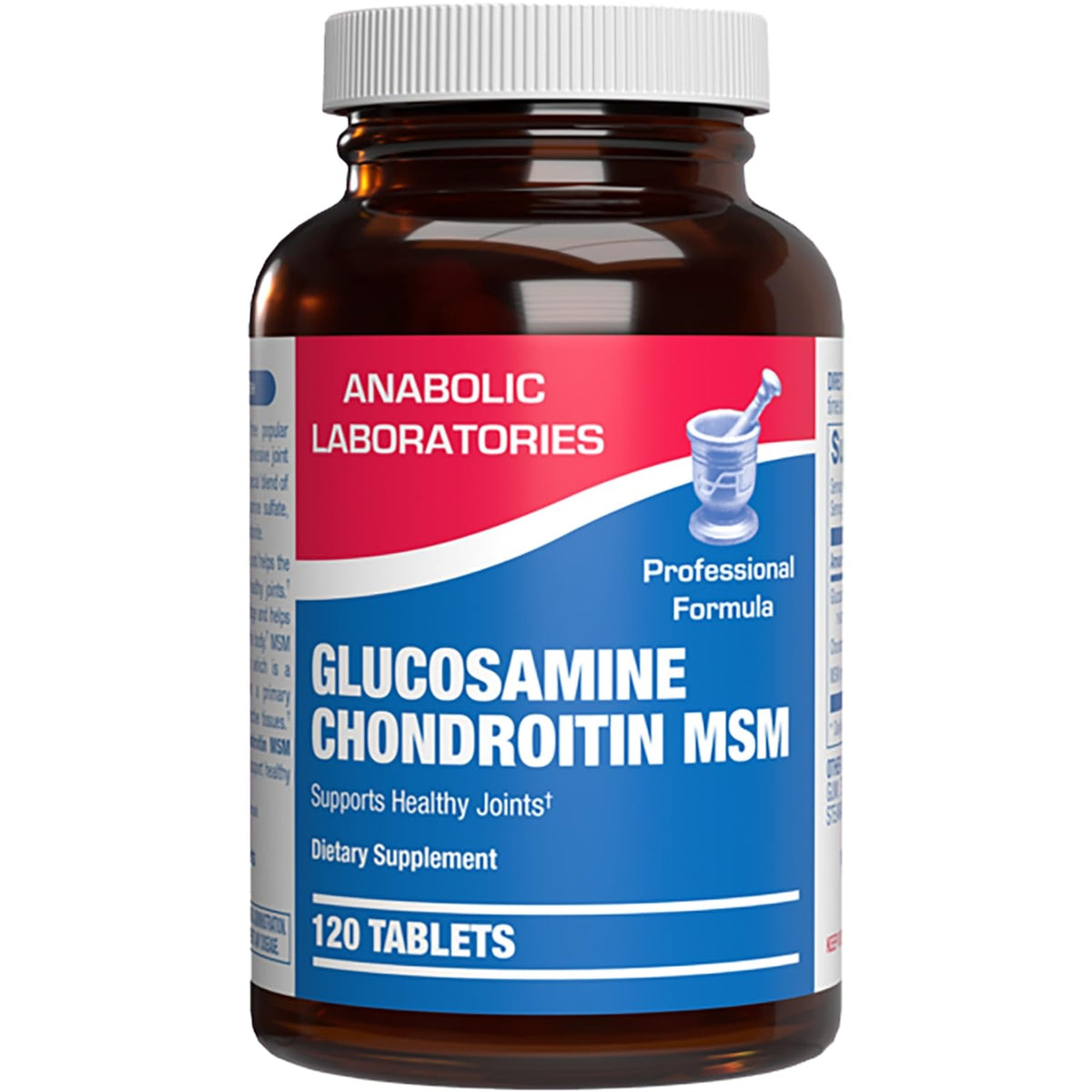 Complément alimentaire Glucosamine Chondroïtine MSM Anabolic Laboratories, boîte vue de face