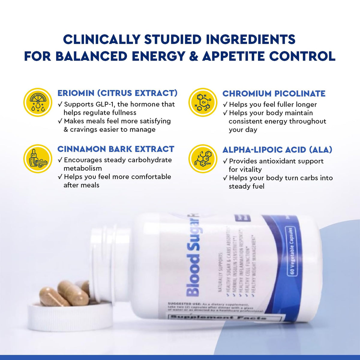 Complément Alimentaire Glucose Support Health Focused 68g emballage