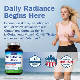 Complément alimentaire Glutathion 500mg avec Vitamine C et B