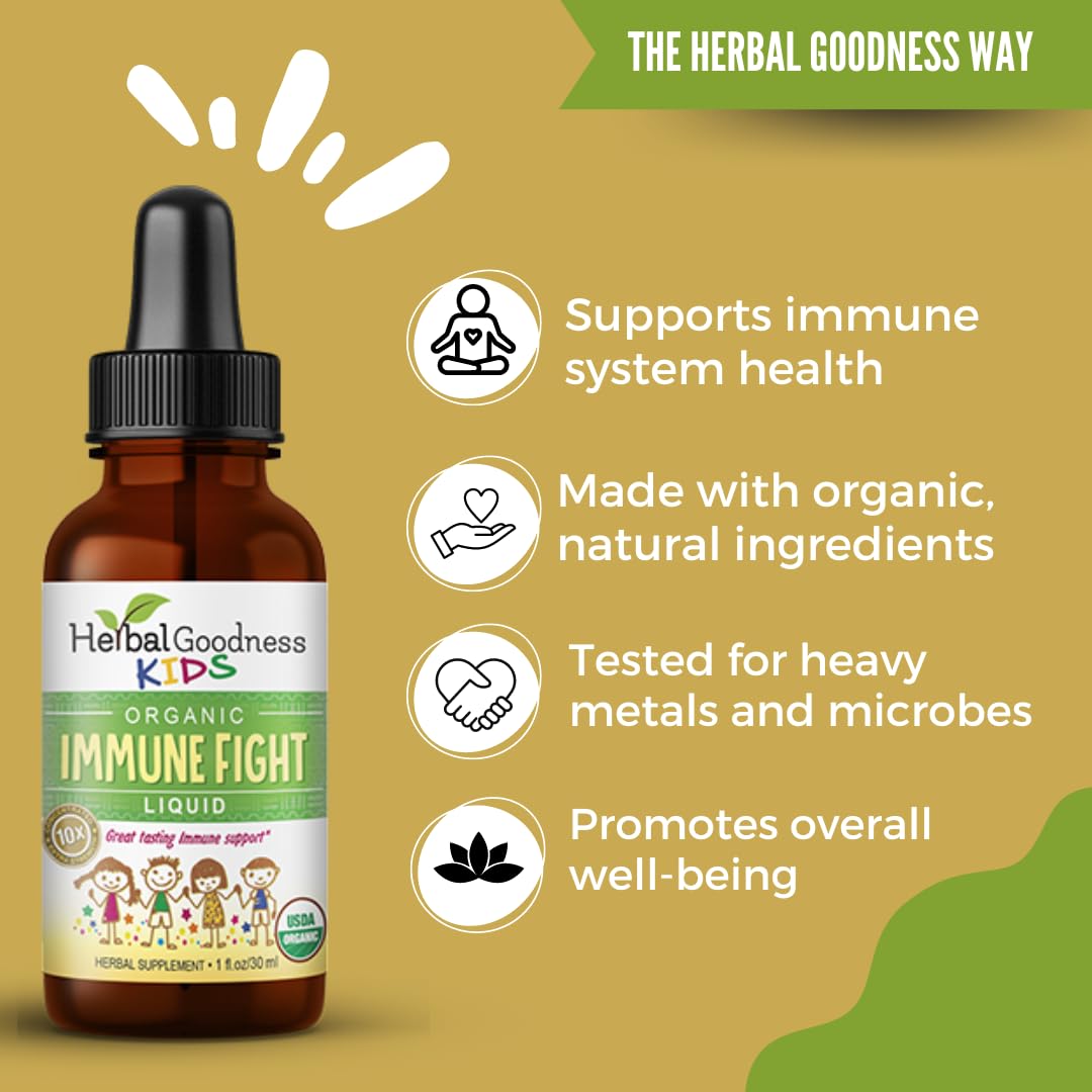 Complément Alimentaire Herbal Goodness avec ingrédients naturels en arrière-plan