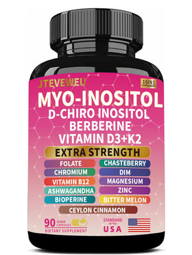 Complément alimentaire JTEVEweu Myo Inositol 90 capsules végétales