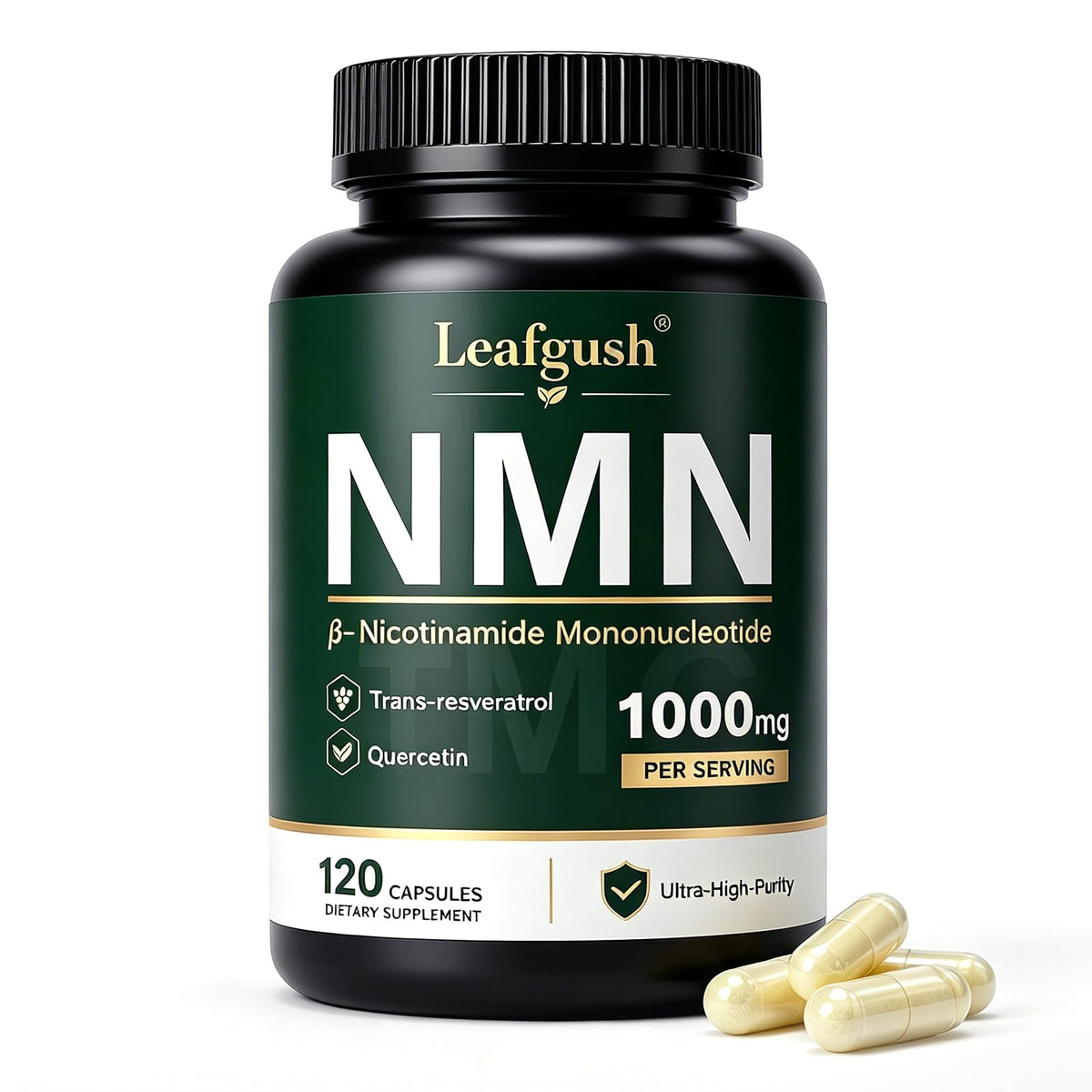 Complément alimentaire Leafgush NMN 1000mg boîte avant
