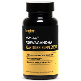 Complément alimentaire LEGION KSM-66® Ashwagandha 60g face avant