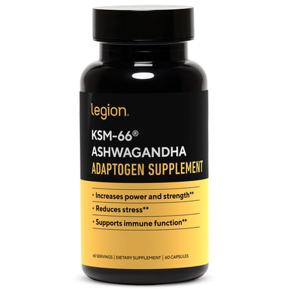 Complément alimentaire LEGION KSM-66® Ashwagandha 60g face avant
