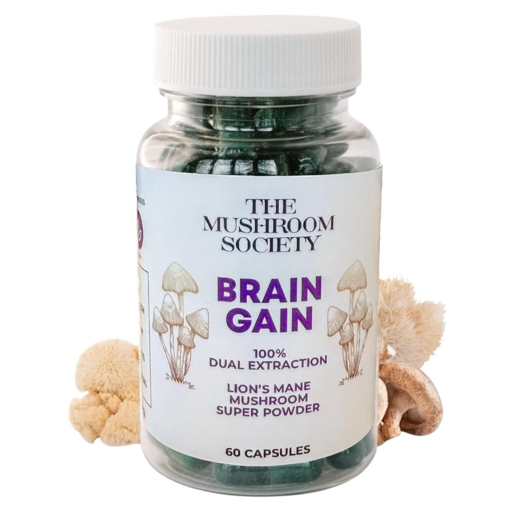 Complément Alimentaire Lion’s Mane 1000 mg de The Mushroom Society - vue de face