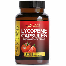 Complément alimentaire Lycopène Athletic Choice 60 mg 120 capsules vues de face