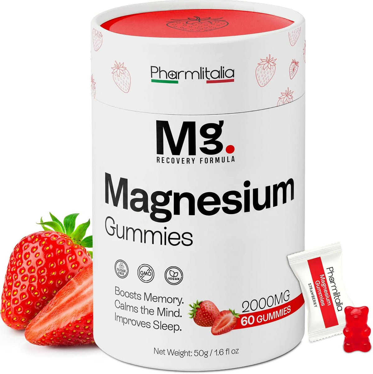 Complément alimentaire magnésium 2000mg Pharmlitalia en gélules molles