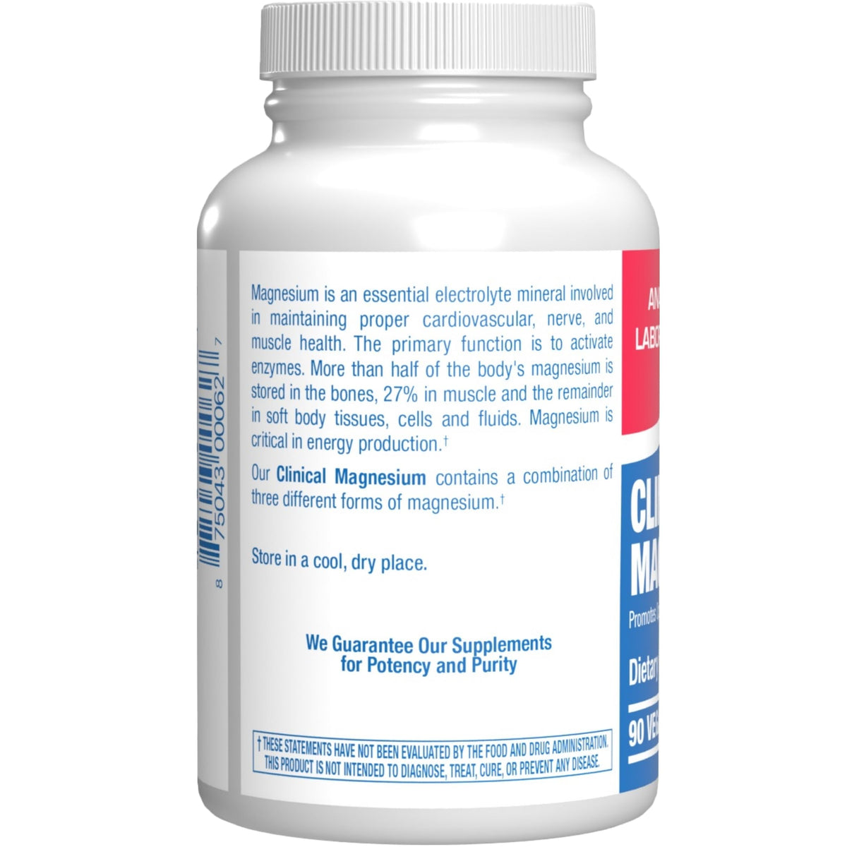Complément Alimentaire Magnésium 400 mg Anabolic Laboratories sur une table